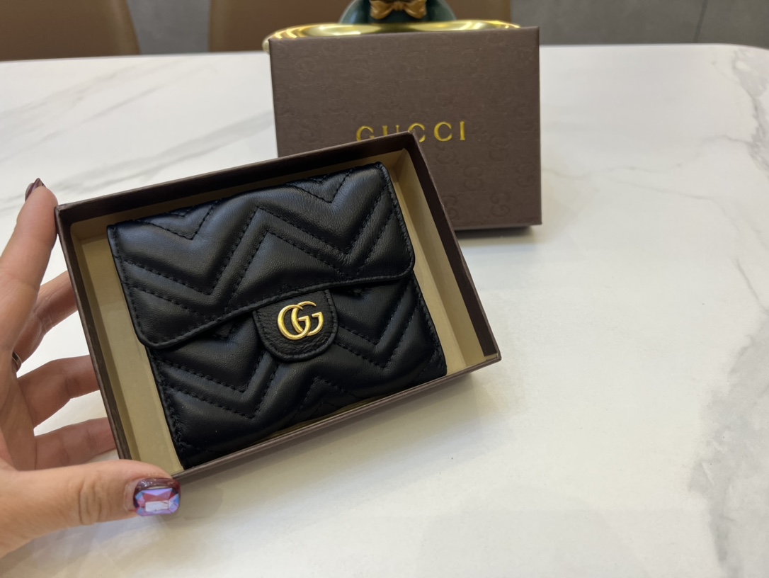 【GUCCI】関税負担なしGUCCI 〔GGマーモント〕 コイン&紙幣 カードケース - 画像 (9)