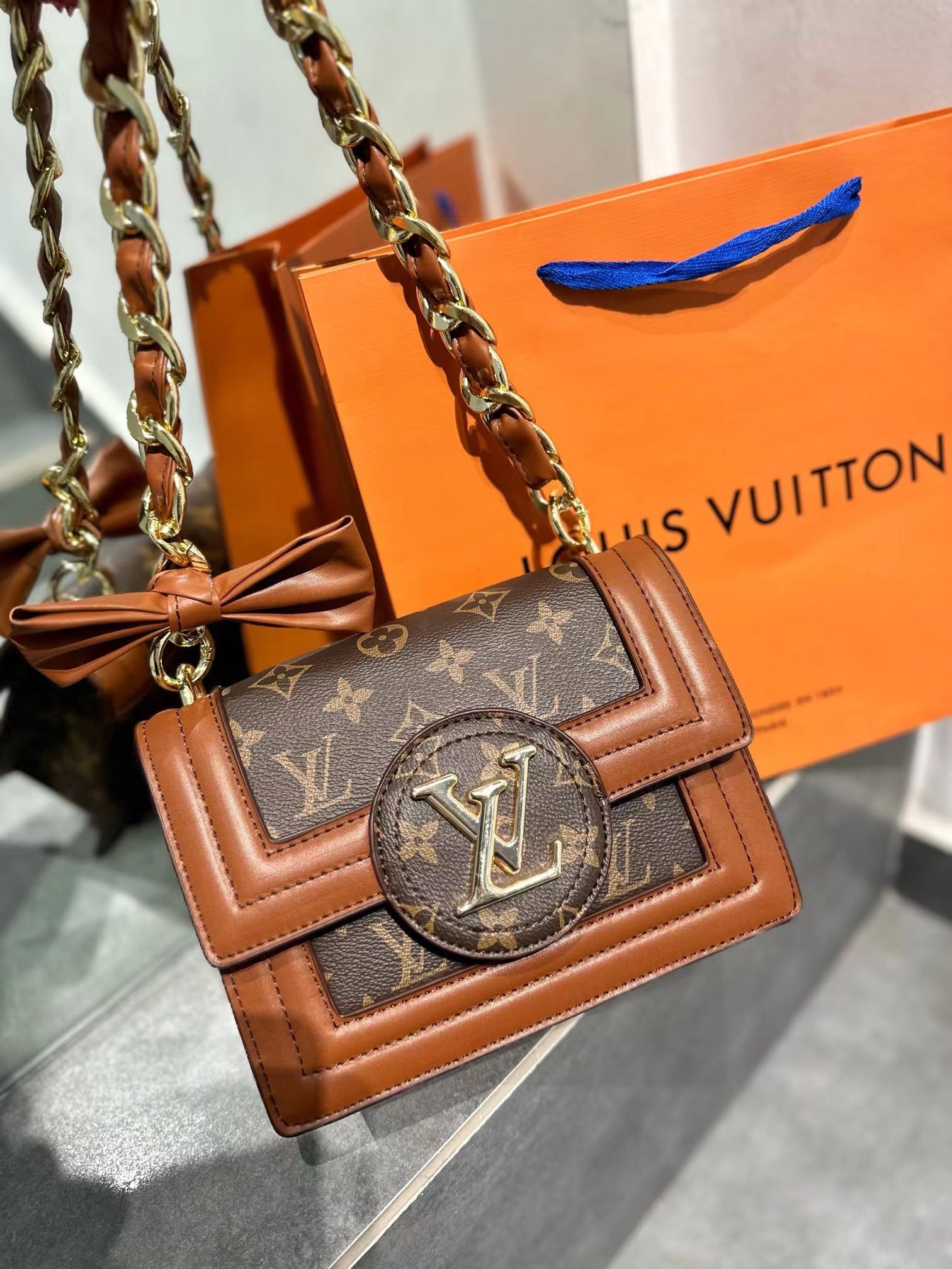 L&v メッセンジャーバッグ 社交界スタイル ぜいたく - 画像 (5)