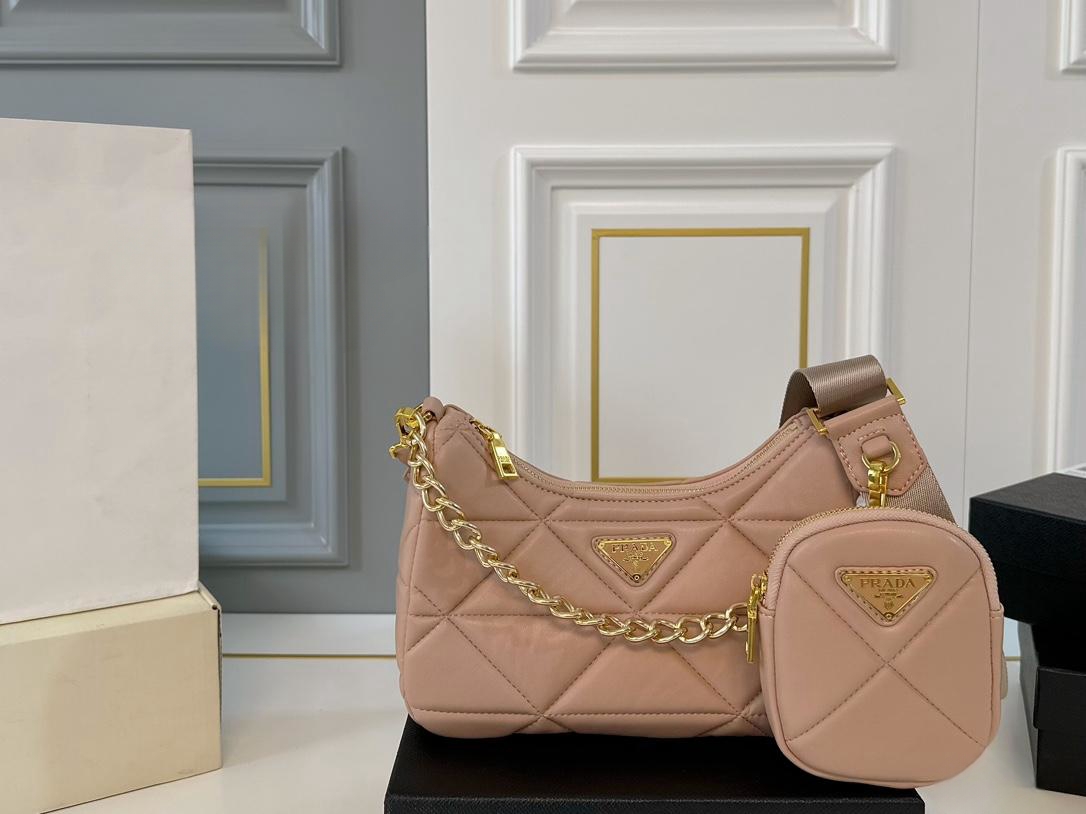 【PRADA 公式 旗艦店】プラダ 斜めがけバッグ 当日出荷 好評に付き再入荷!26*13CM 240719 - 画像 (3)