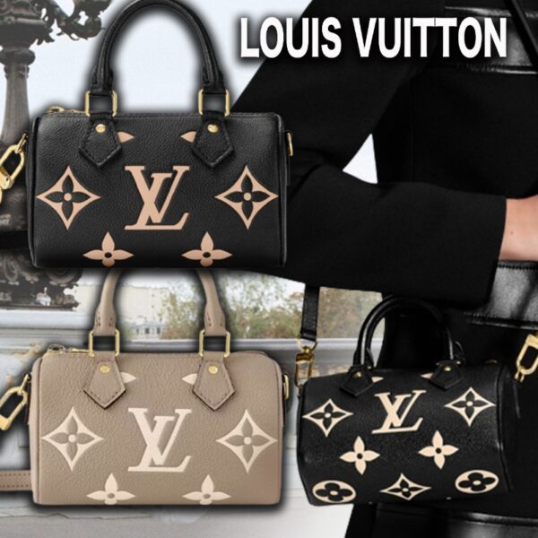 希少 LOUIS VUITTON ナノスピーディー ミニバッグ 黒 SAC NANO SPEEDY M81456 M82890