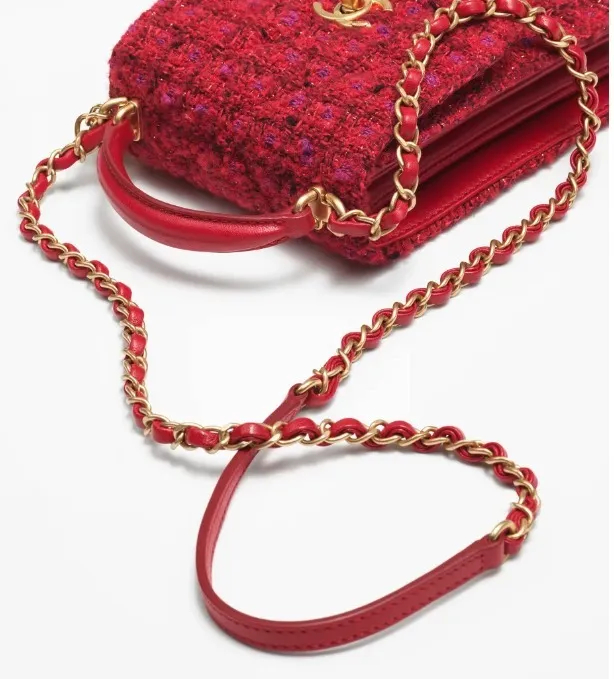 ツイードがかわいい★ 【CHANEL】ハンドルツイードバック - 画像 (4)