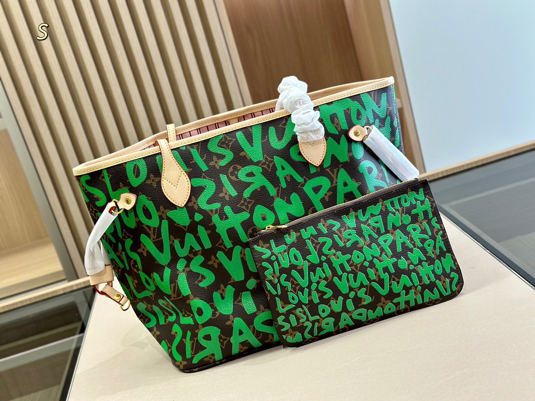 L&V Neverfull 落書き 限定 ショッピングバッグ - 画像 (2)