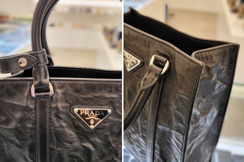 ★PRADA★ナッパ レザー ミニ トート ショルダーパック - 画像 (6)