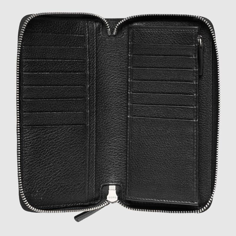 GUCCI ストライプ レザー ジップアラウンドウォレット - 画像 (3)