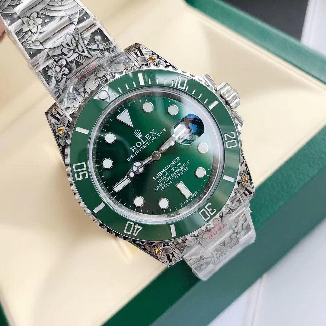 ロレックス サブマリーナーデイト 彫金 116610LV/116610LN - 画像 (13)