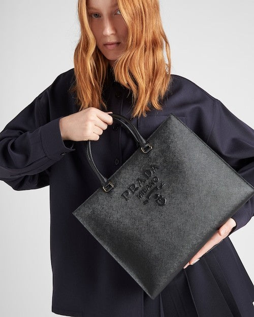 ★PRADA直営店★ラージ サフィアーノ レザー ハンドバッグ - 画像 (8)