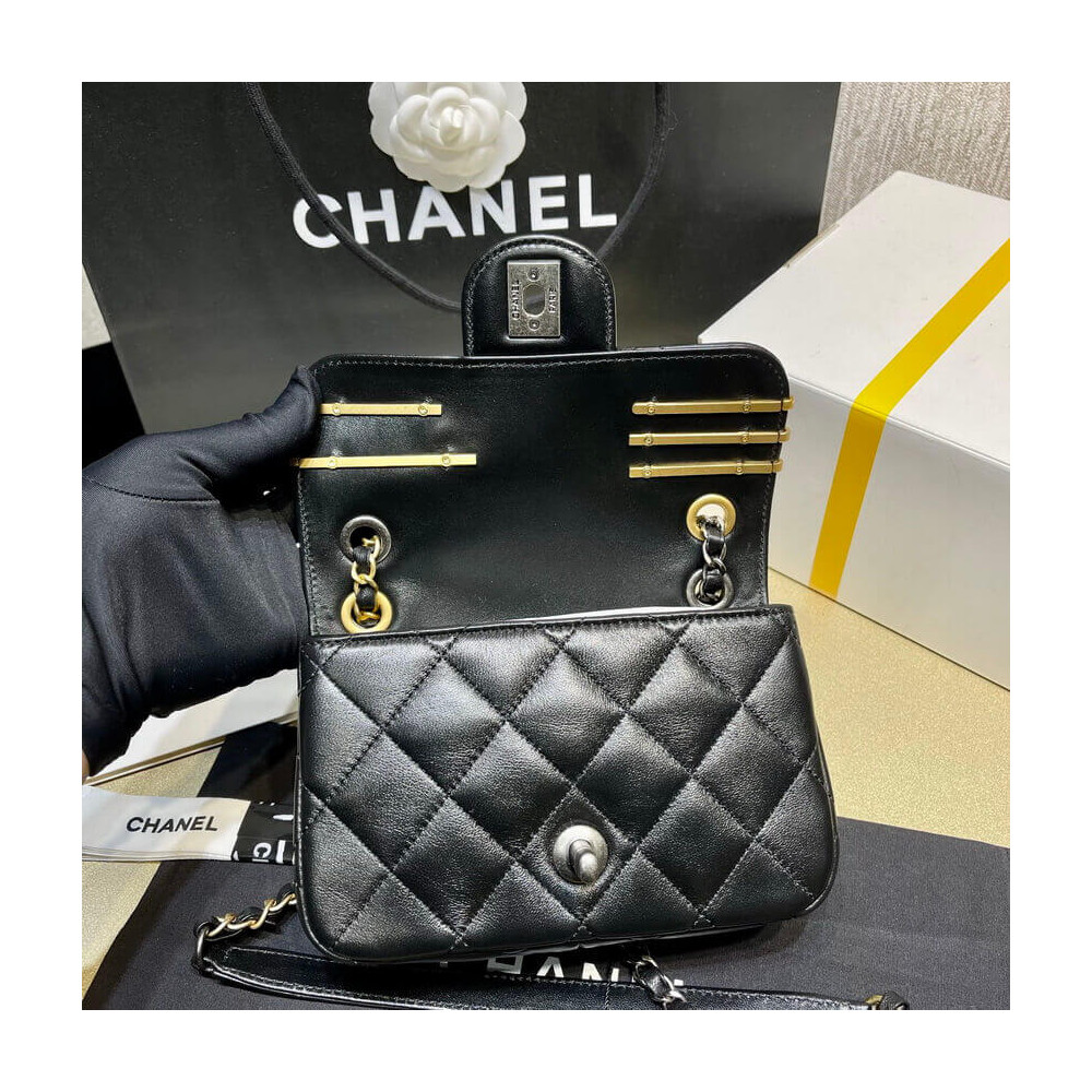 【入手困難】25ans雑誌掲載!中条あやみ愛用Chanel Pearls Charms Mini Flap Bag AS2978 - 画像 (9)