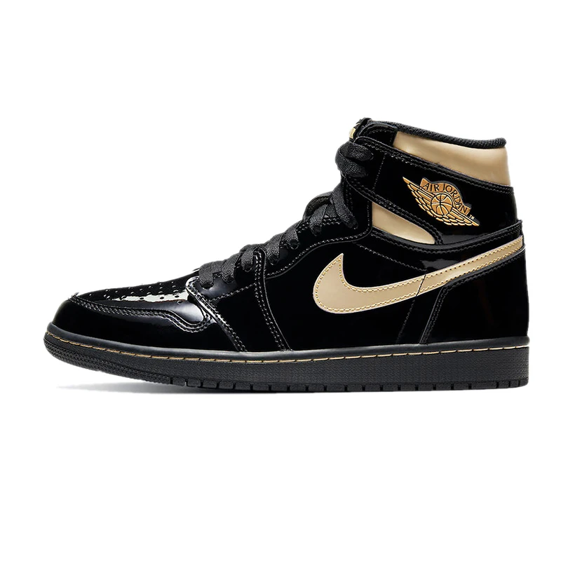 NIKE ナイキ AIR JORDAN 1 RETRO HIGH OG 'BLACK METALLIC GOLD' エア ジョーダン ワン レトロ ハイ オージー "ブラック メタリックゴールド" メンズ レディース スニーカー BLACK/BLACK-METALLIC GOLD ブラック/ブラック メタリックゴールド 【限定完売モデル】 - 画像 (2)