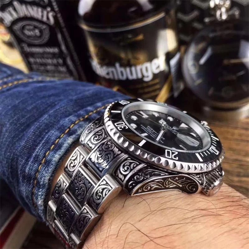 ロレックス サブマリーナーデイト 彫金 116610LV/116610LN - 画像 (5)