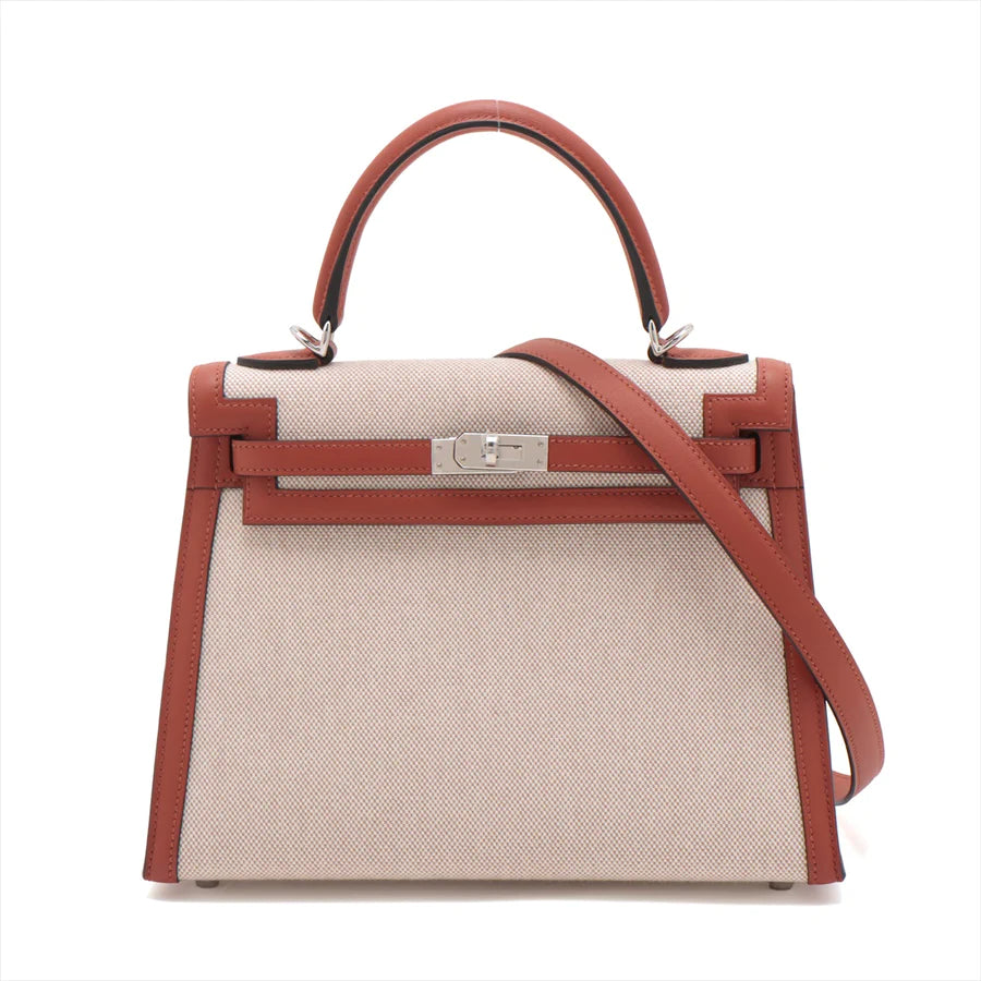 エルメス ケリーヴェルソ25 トワルアッシュ×ヴォースイフト キュイーブル - 画像 (10)