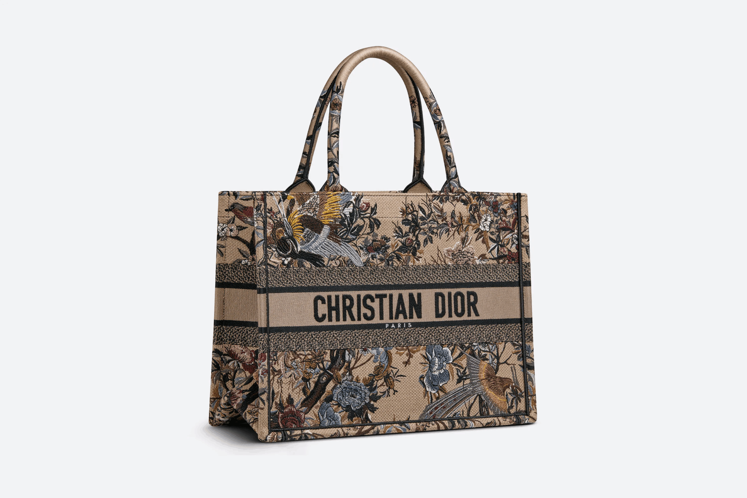 DIOR BOOK TOTE ミディアムバッグ Dior Jardin d'Hiver エンブロイダリー - 画像 (3)