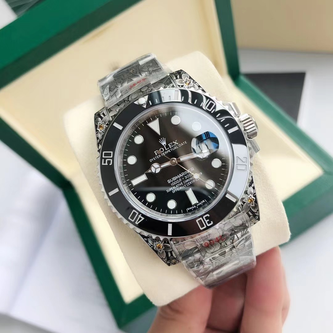 ロレックス サブマリーナーデイト 彫金 116610LV/116610LN - 画像 (16)