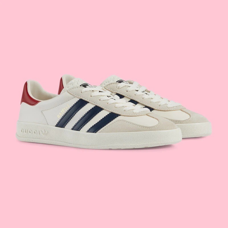 【GUCCI】× ADIDASコラボ Gazelle スニーカー(白) - 画像 (8)
