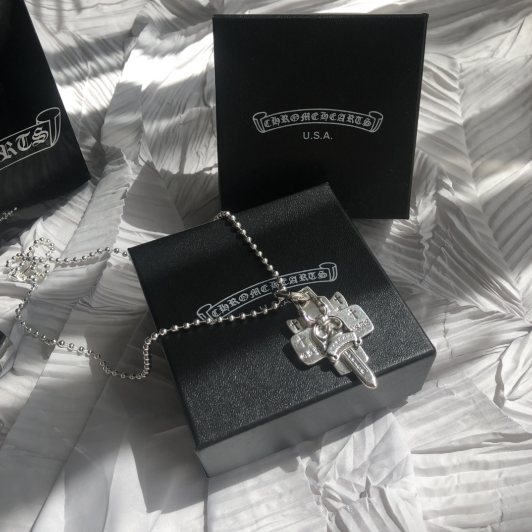 Chrome Hearts(クロムハーツ)3段ソードとホーリーソードサンスクリットペンダントネックレス - 画像 (9)