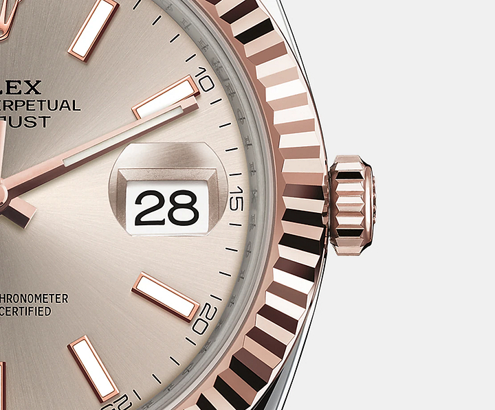 デイトジャスト 41 オイスター 41 mm オイスタースチール&エバーローズゴールド - 画像 (2)