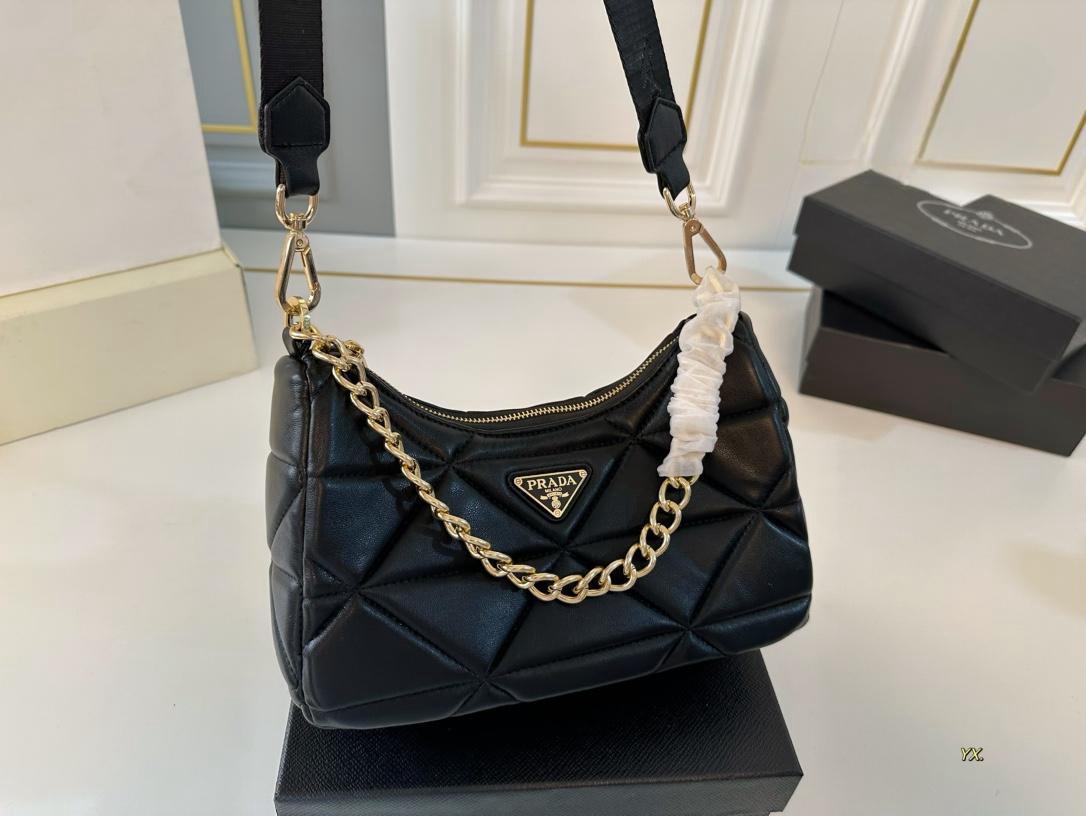 【PRADA 公式 旗艦店】プラダ 斜めがけバッグ 当日出荷 好評に付き再入荷!26*13CM 240719 - 画像 (9)