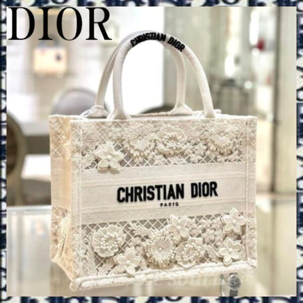 【花柄が美しい☆】Dior*DIOR BOOK TOTE スモールバッグ*