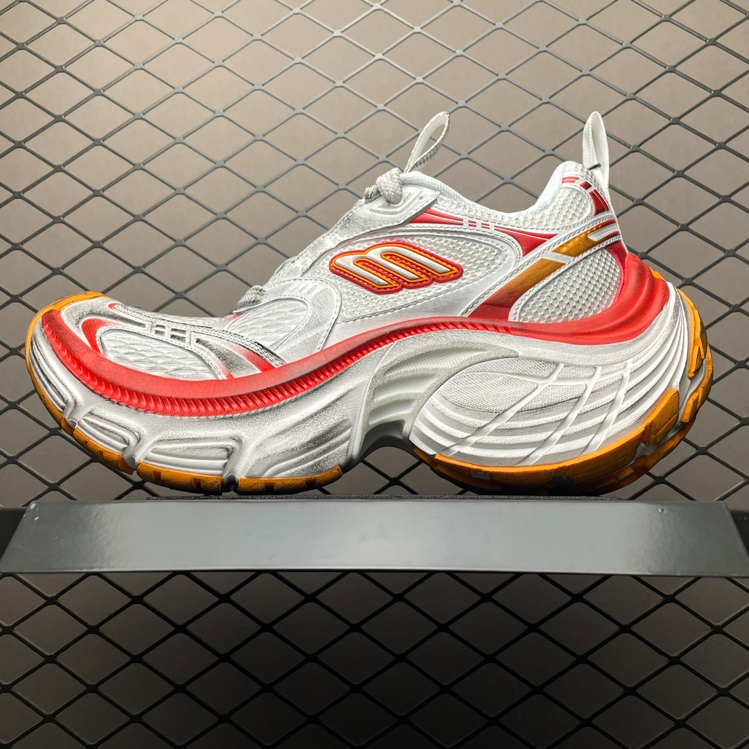Balenciaga WMNS 10XL Sneaker White/Red/Orange(792778W2MV29670) - 画像 (2)