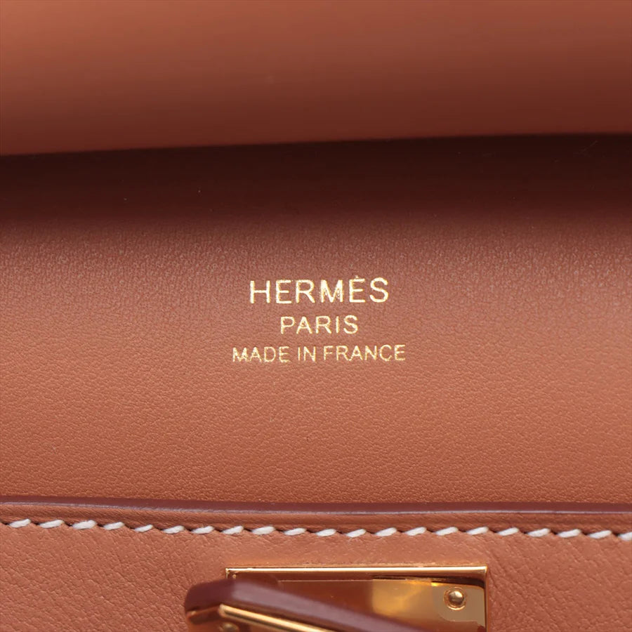 エルメス ジプシエールミニ エバーカラー ゴールド ゴールド金具 - 画像 (6)