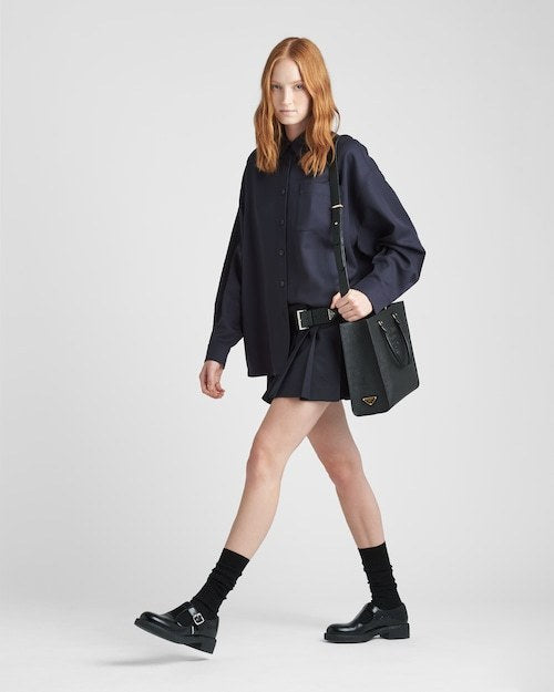 ★PRADA直営店★ラージ サフィアーノ レザー ハンドバッグ - 画像 (9)