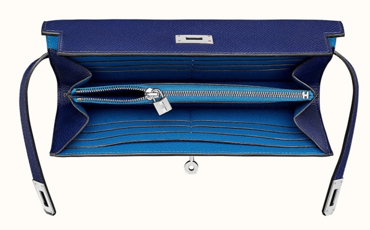 大人の贅沢 ◆Hermes直営店◆グレージュ&ブラック☆長財布 KELLY - 画像 (10)