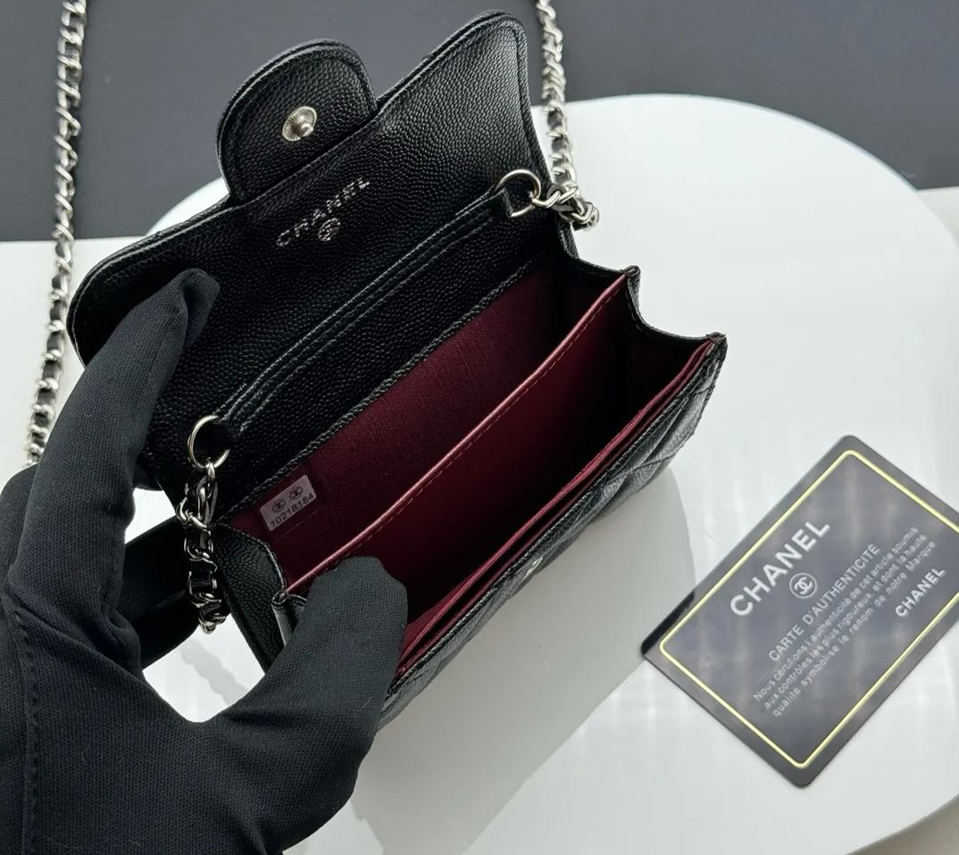 Chanel クラシック チェーン イブニング バッグ ラムスキン AP0238 - 画像 (6)