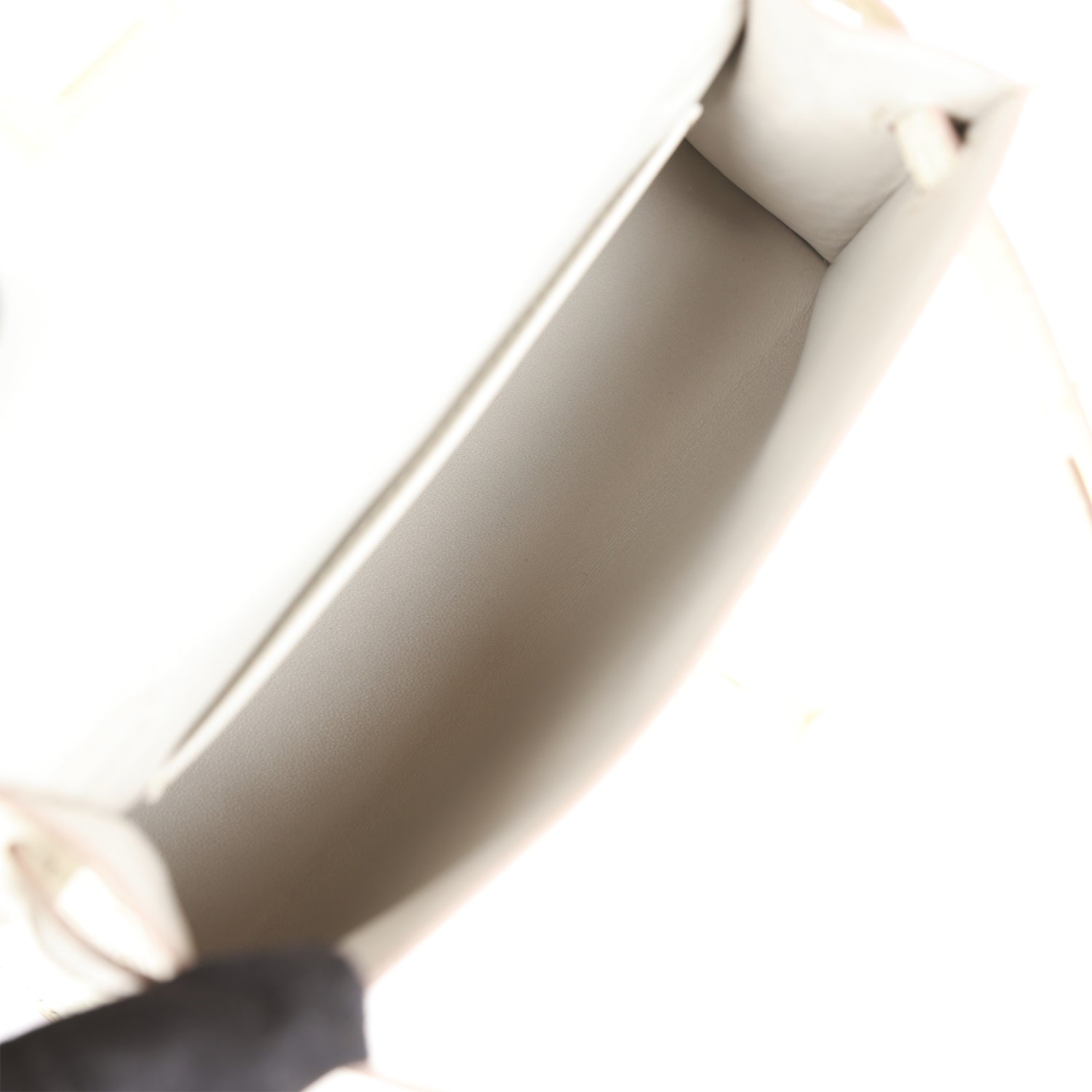 H Kelly Sellier 20cm Beton Matte Alligator Gold Hardware - 画像 (7)