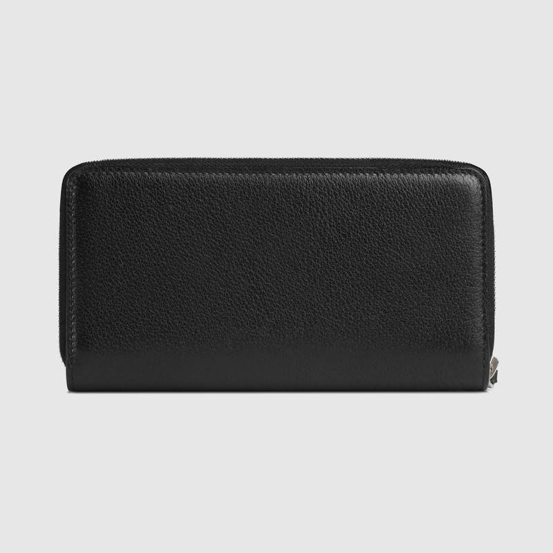 GUCCI ストライプ レザー ジップアラウンドウォレット - 画像 (2)