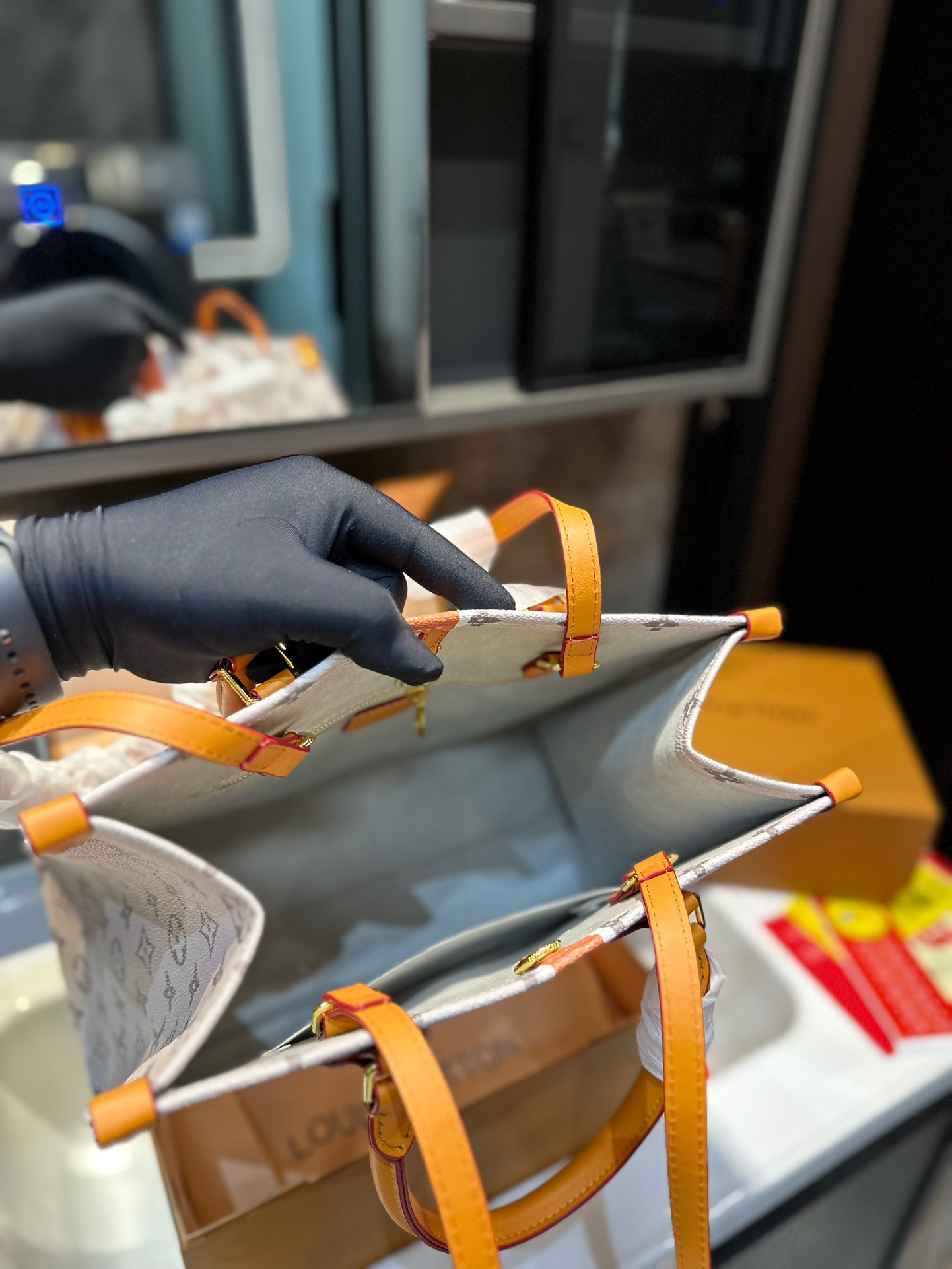 【L&V】23 ハンドバッグ 1854lvバッグ印刷 大容量 34cm - 画像 (6)