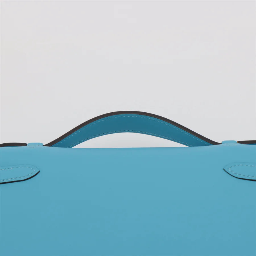 エルメス ポシェットケリー ヴォースイフト ブルーノール シルバー金具 - 画像 (5)