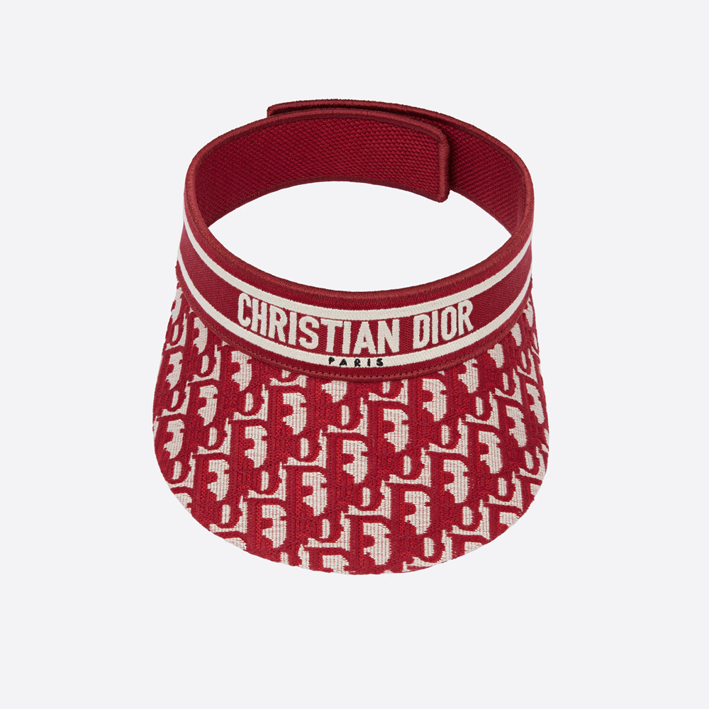【DIOR】夏のお洒落に!上品なロゴ刺繍入りD-OBLIQUEバイザー - 画像 (2)