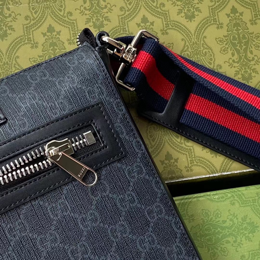 GG Black small messenger bag - 画像 (7)