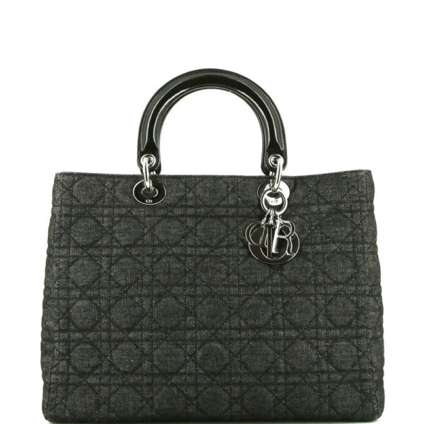 【DIOR】 プレオウンド カナージュ レディ ディオール ハンドバッグ L