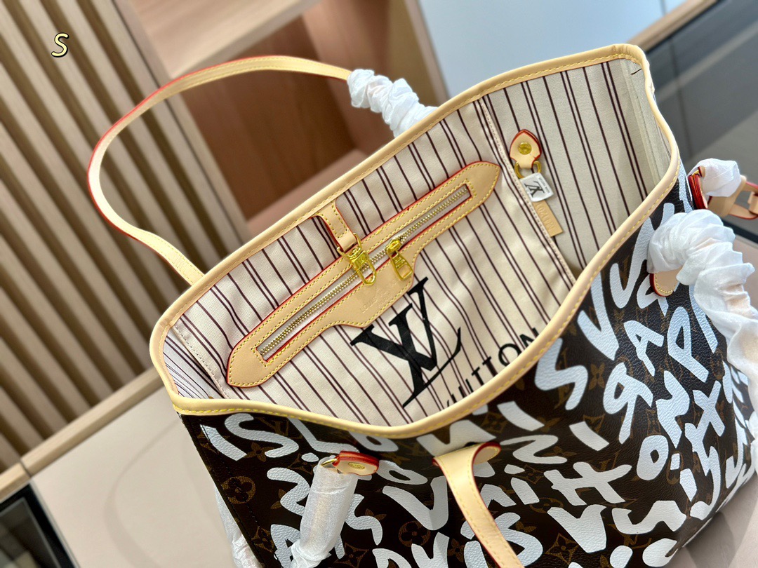L&V Neverfull 落書き 限定 ショッピングバッグ - 画像 (7)