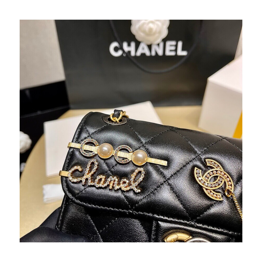 【入手困難】25ans雑誌掲載!中条あやみ愛用Chanel Pearls Charms Mini Flap Bag AS2978 - 画像 (6)
