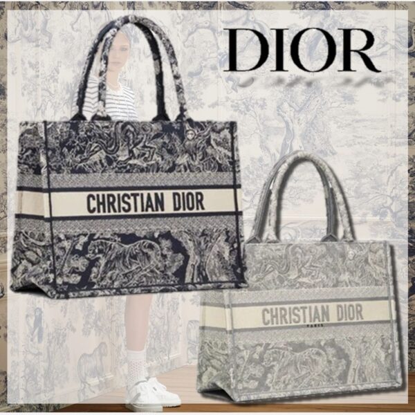 DIOR トワル ドゥ ジュイ スモールトートバッグ
