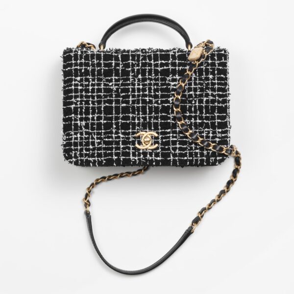 スモール トップハンドル フラップ バッグ