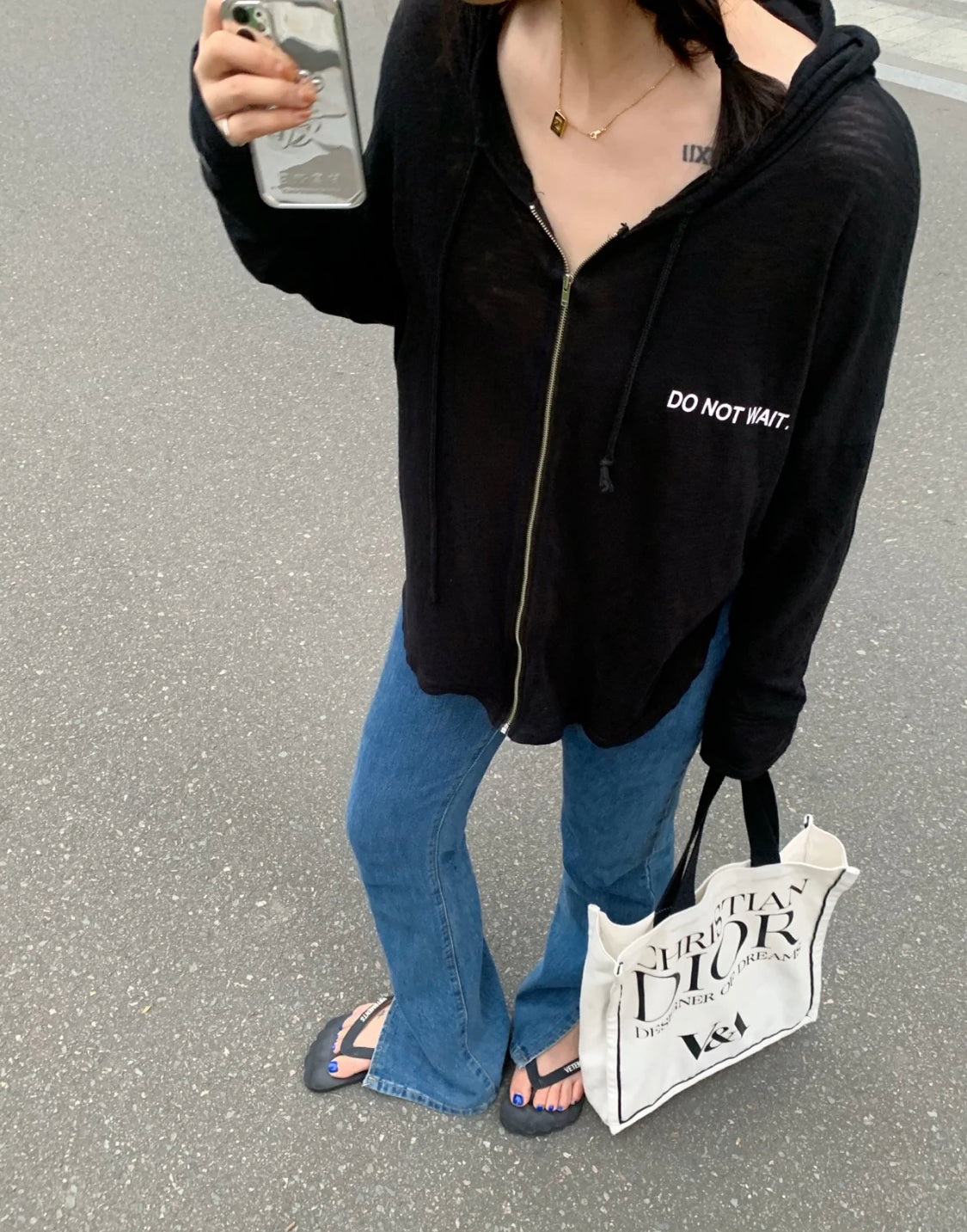 🤩diorキャンバス大容量ショルダーショッピングバッグ【50%オフ+送料無料】 - 画像 (7)