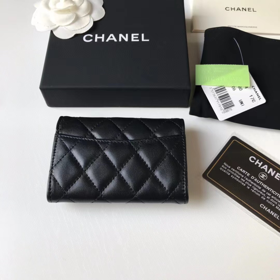 Chanel Classic Leather Wallet In Black - 画像 (2)