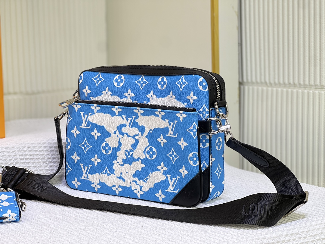 ★LOUIS VUITTON★青い空と白い雲の新しいトリオ メッセンジャー バッグ M58041 - 画像 (2)