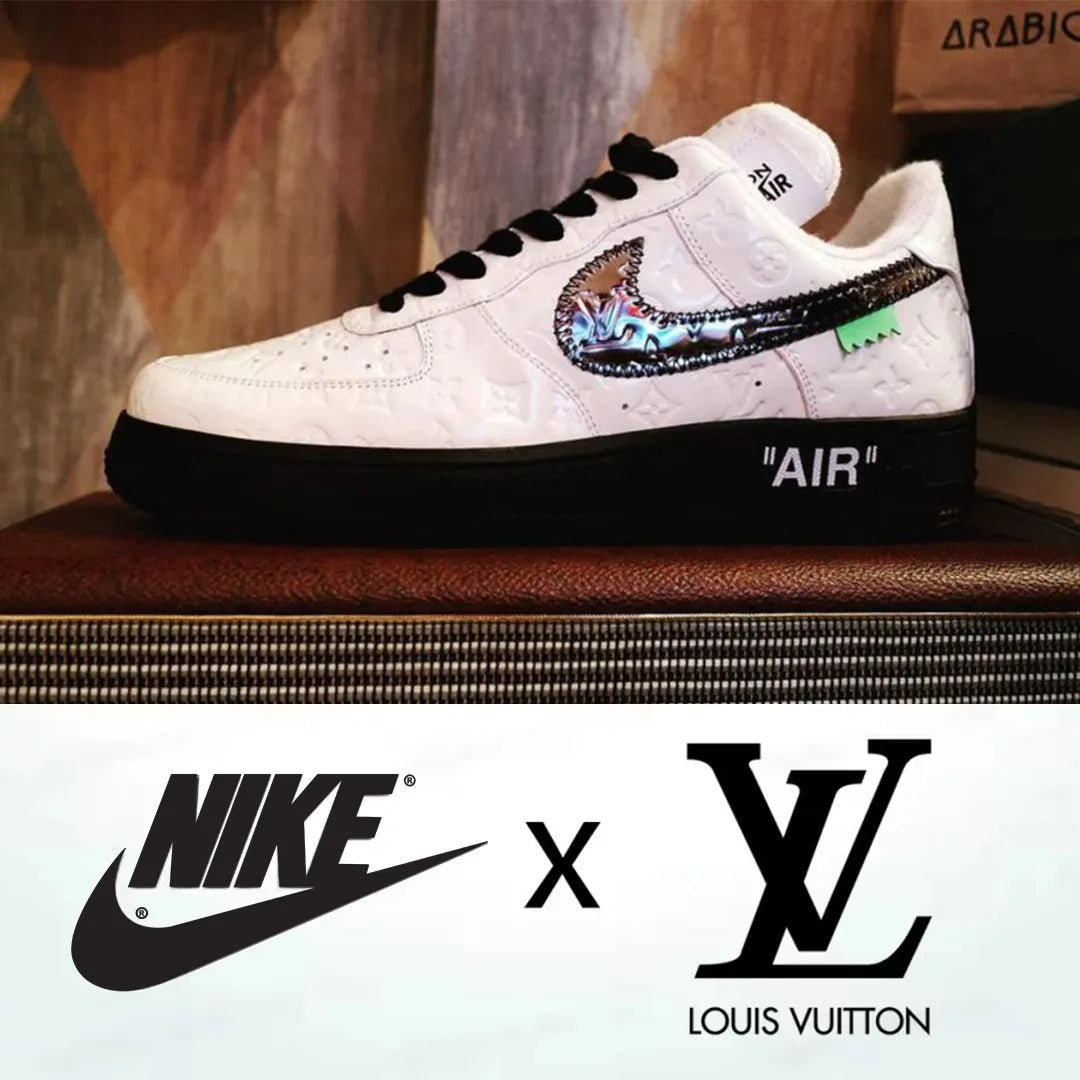 【新商品発売】【今年の新商品】LOUISVUITTON X NIKE ナイキエアフォース1 ホワイト【代金引換】