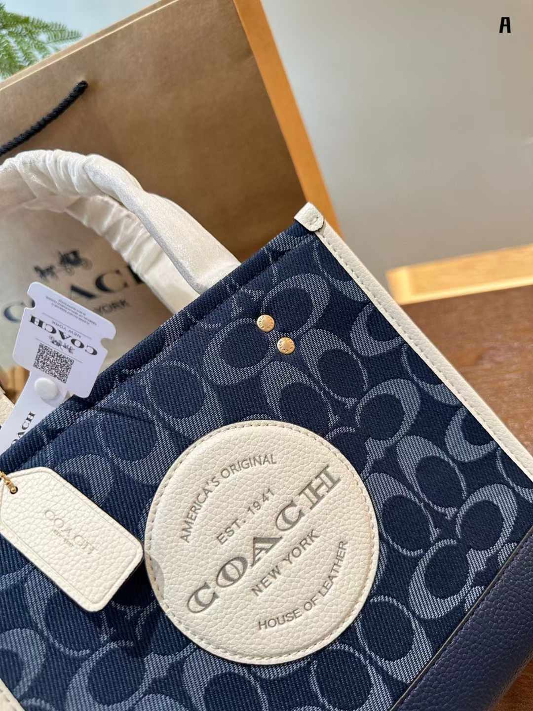 Coach コーチ キャンバス トートバッグ 30*22cm 22*21cm - 画像 (5)