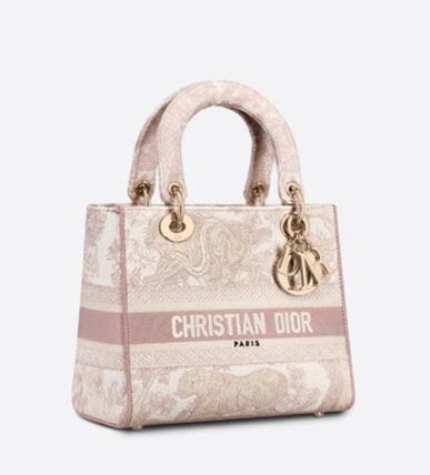 DIOR 2種類★LADY D-LITE ミディアムバッグ★M0565OTDT_M808 - 画像 (8)