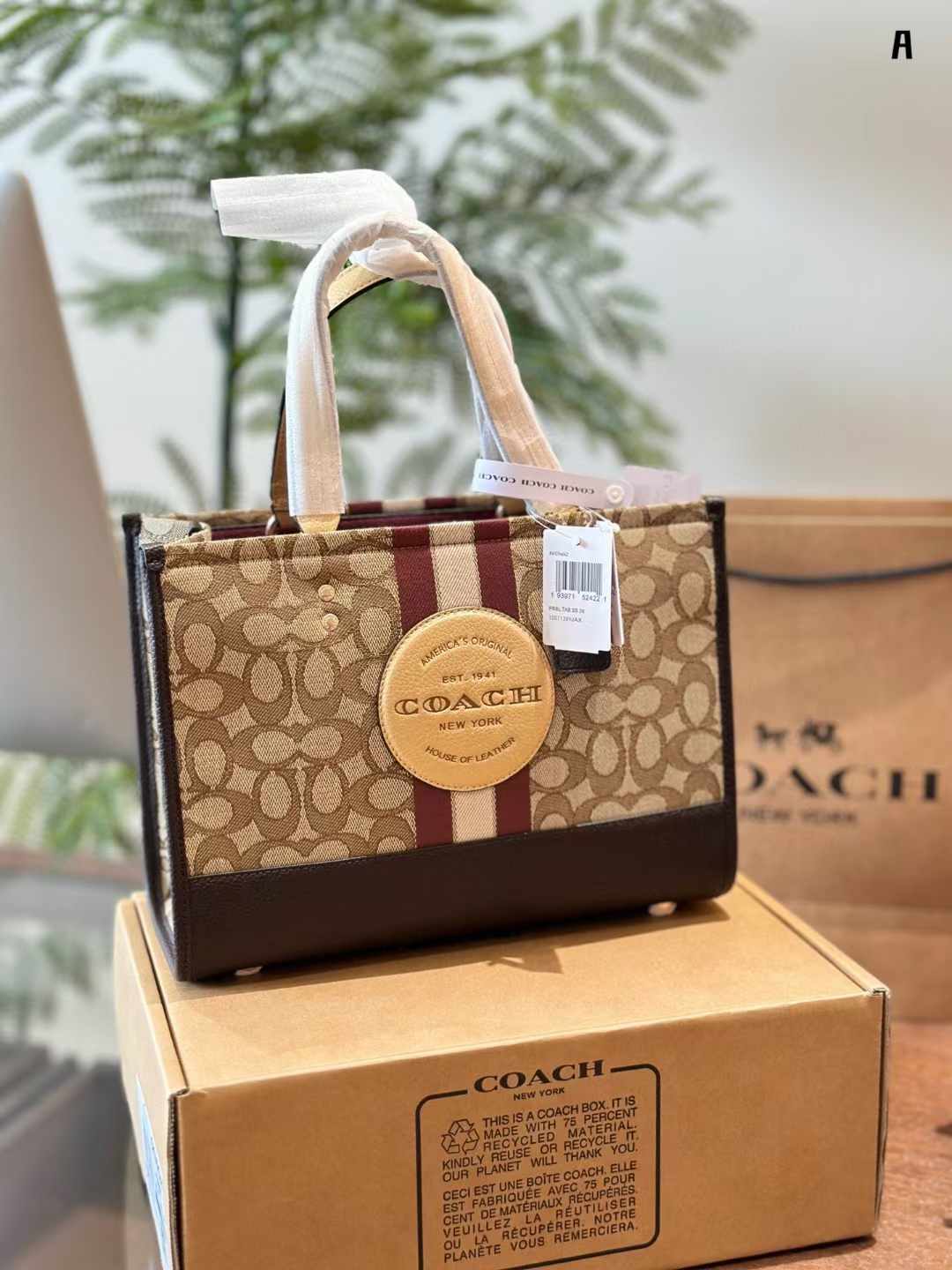 Coach コーチ キャンバス トートバッグ 30*22cm 22*21cm - 画像 (9)