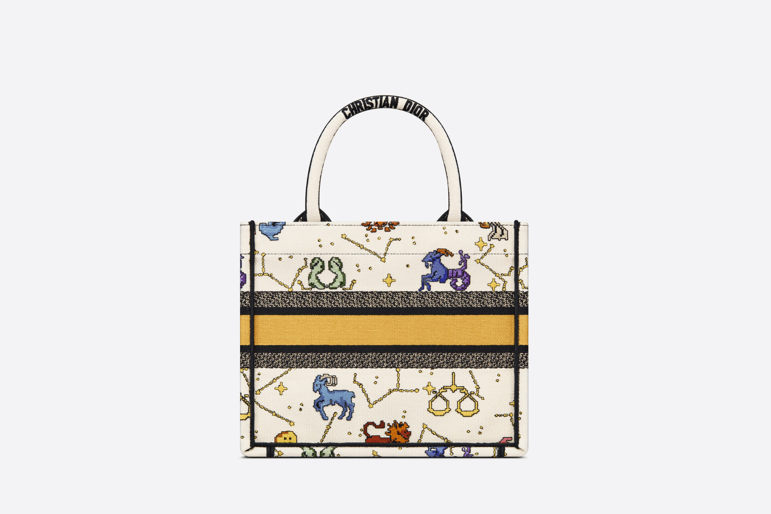 DIOR BOOK TOTE スモールバッグ Dior Pixel Zodiac エンブロイダリー (26.5 x 21 x 14 cm) - 画像 (3)