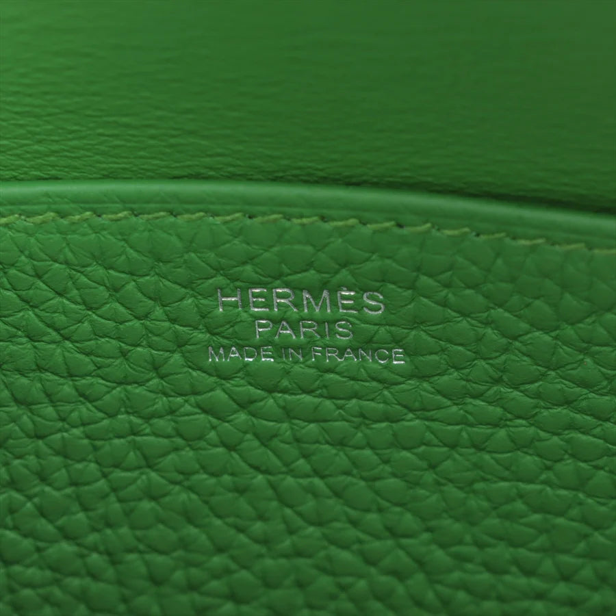 エルメス アルザン25 トリヨンクレマンス ヴェールユッカ シルバー金具 - 画像 (3)