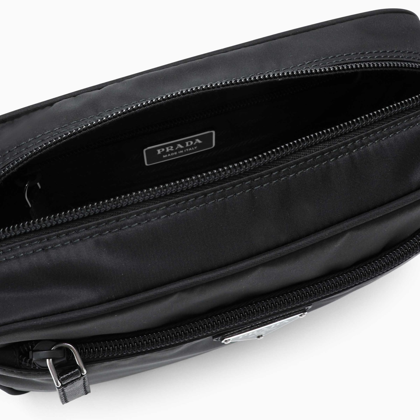 PRADA プラダ RE NYLON ロゴ ミニポーチ付き クロスボディバッグ - 画像 (3)