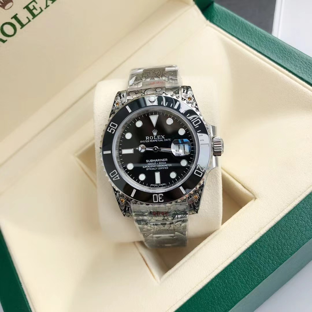 ロレックス サブマリーナーデイト 彫金 116610LV/116610LN - 画像 (10)