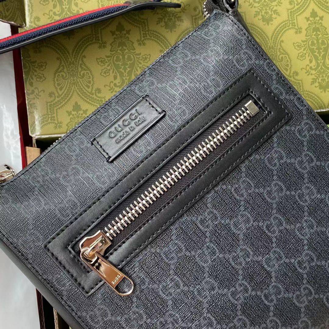 GG Black small messenger bag - 画像 (6)