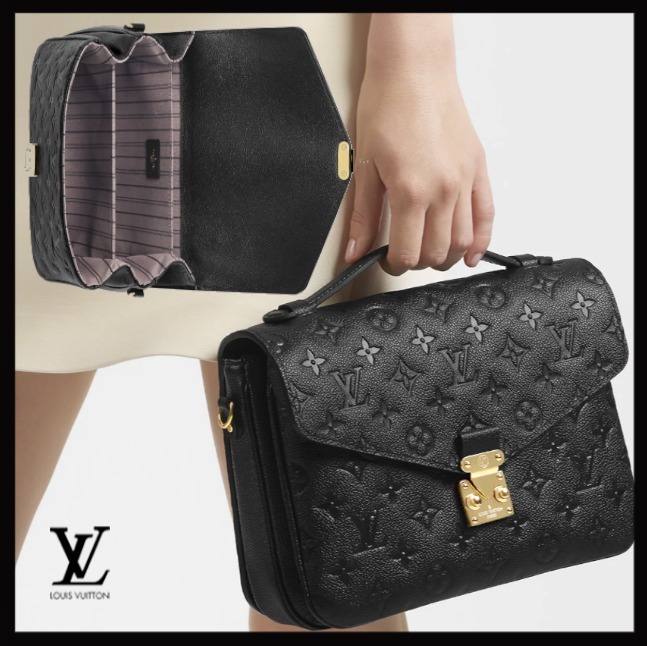 Louis Vuitton バッグ《Metis》ブラック レザー モノグラム 直営 M41487